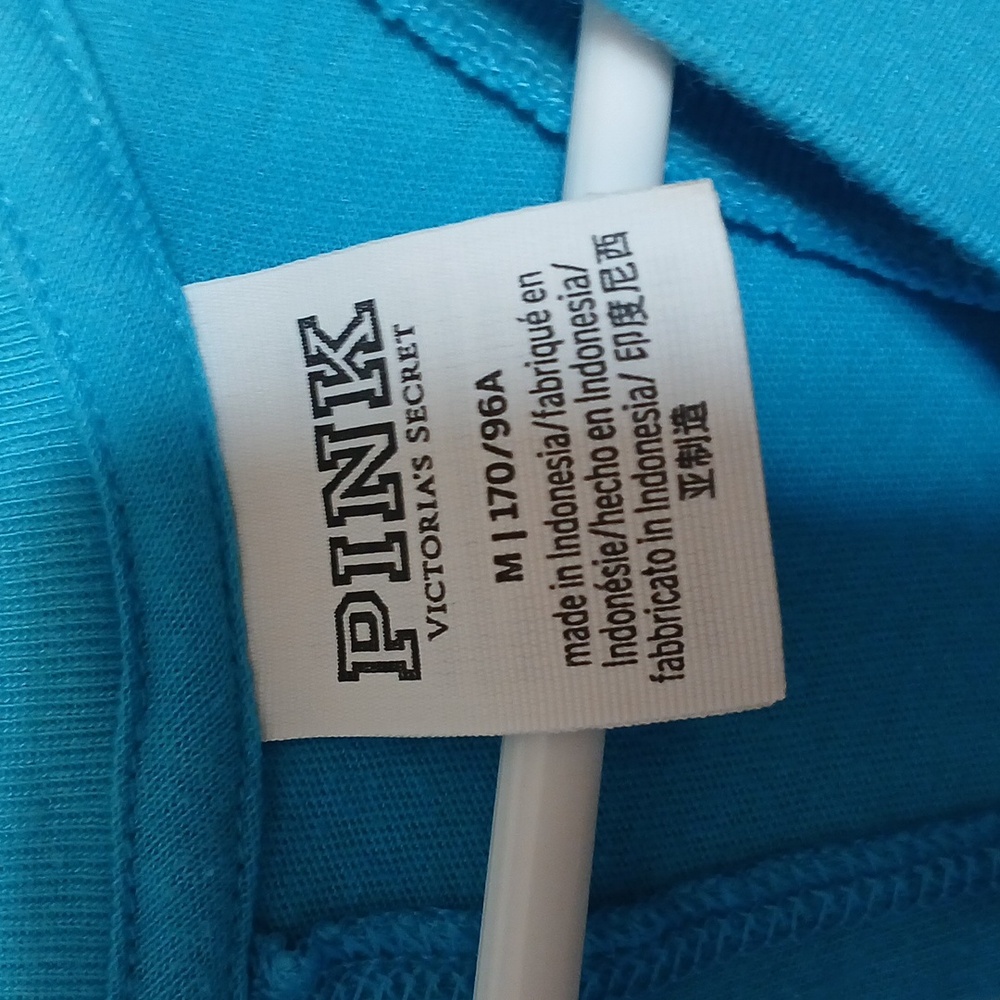 🧡NWOT PINK Victoria's Secret Blue Tank Top - Picture 2 of 4